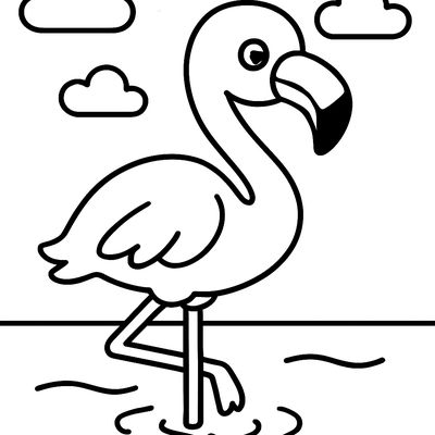 A Flamingo Standing In Water