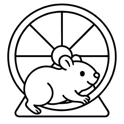 A Hamster In A Wheel