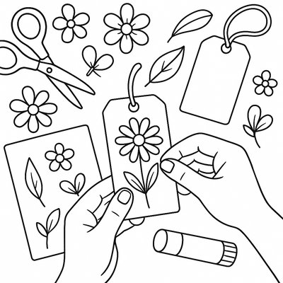 Making Pressed Flower Bookmarks