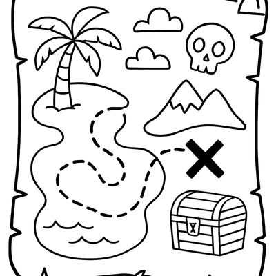 A Treasure Map With X Marks The Spot