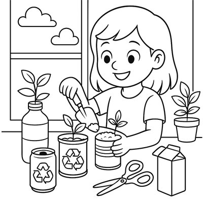Creating Planters From Recycled Containers