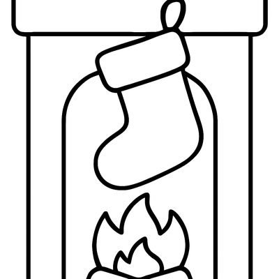 A Christmas Stocking Hanging From A Fireplace Mantel