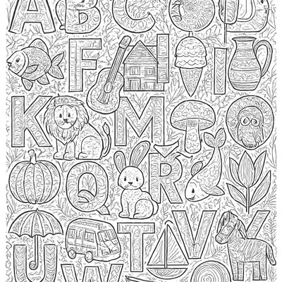 The Full Alphabet A To Z With An Object For Each Letter