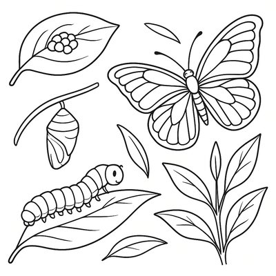 Butterfly Life Cycle From Egg To Adult Monarch