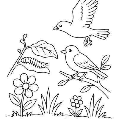 The Food Chain Starting With Spring Plants