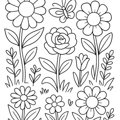 Spring Sight Words Spelled With Flower Letter Shapes