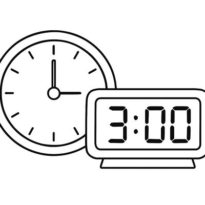 An Analog Clock And A Digital Clock Side By Side Both Showing The Same Time