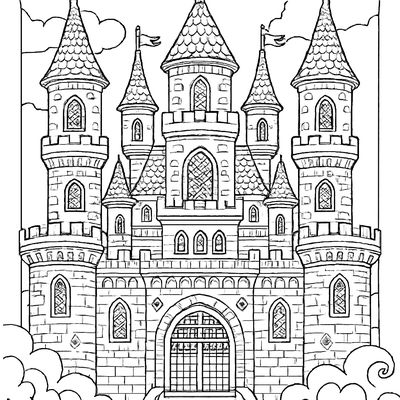 A Grand Castle With Towers