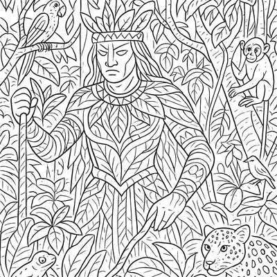Earth Guardian Protecting Endangered Rainforest