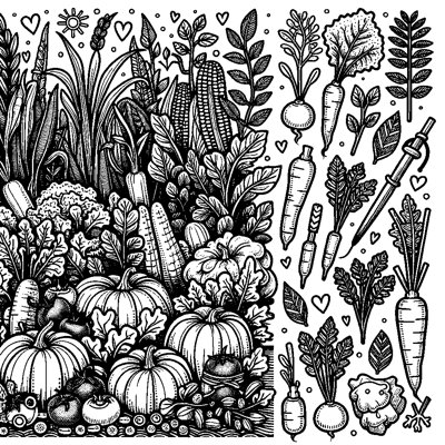 A Vegetable Garden With Labeled Plants