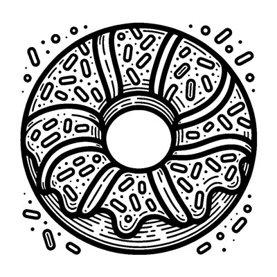 A Donut With Sprinkles