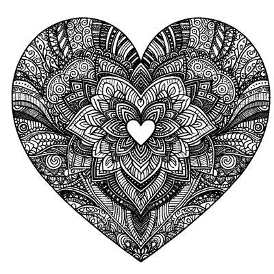 Heart Pattern Mandala