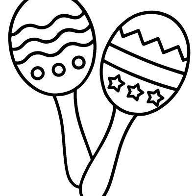 Maracas Decorated With Fun Patterns