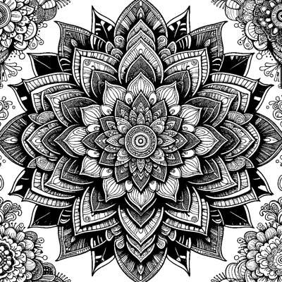 A Flower Mandala Pattern