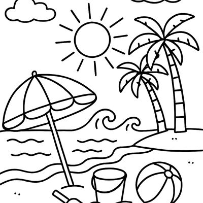 A Summer Beach Scene