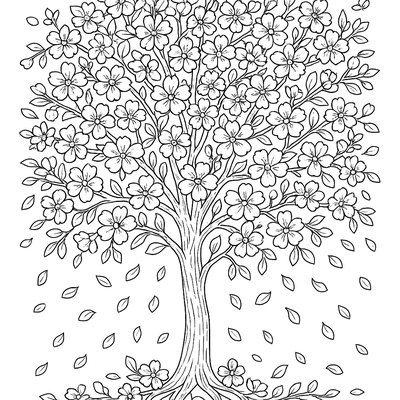 Cherry Blossom Tree In Spring