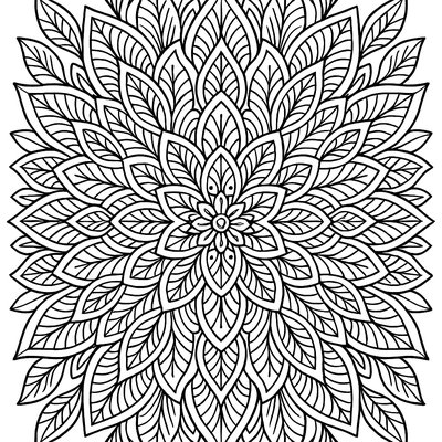 Geometric Mandala Design Inspired By Flower Petals And Leaves
