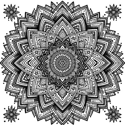 An Intricate Geometric Mandala