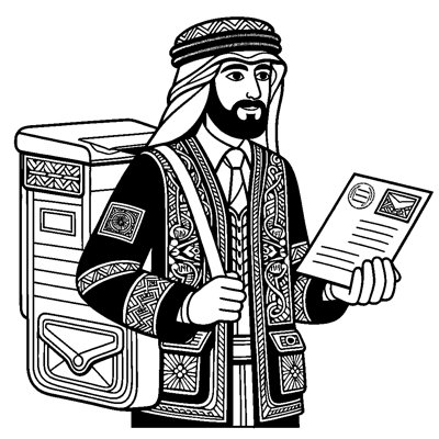 A Mail Carrier Delivering Letters