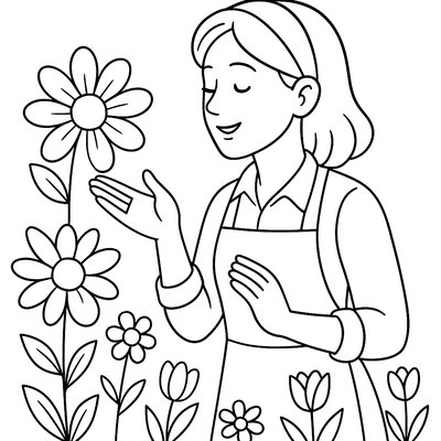 A Professional Flower Whisperer Helping Gardens Bloom