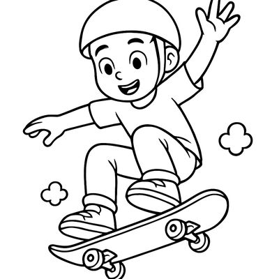 A Skateboarder Doing A Trick