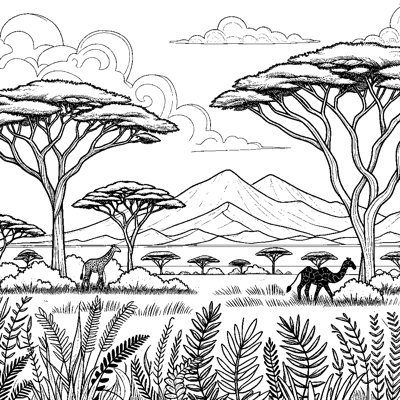 An African Savanna Landscape