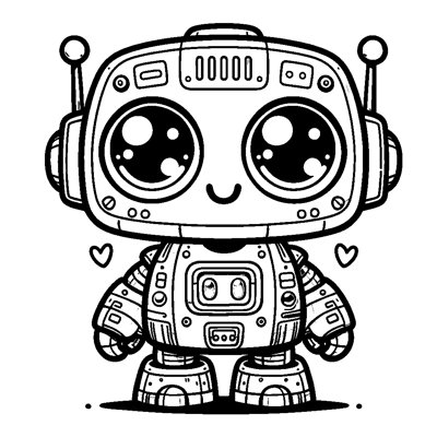 A Cute Small Robot With Big Eyes