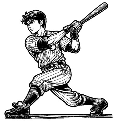 A Baseball Player Swinging A Bat