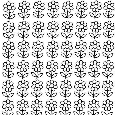 100 Flower Seeds Arranged In Groups Of Ten For Counting Practice