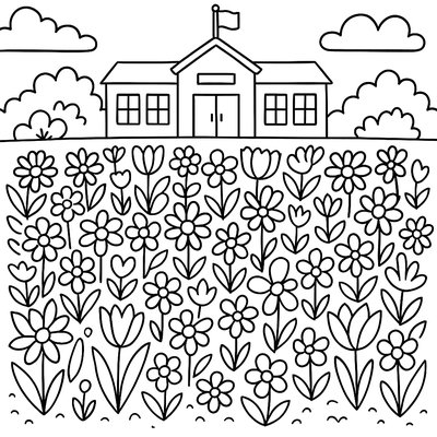 100 Spring Flowers Planted By Class In School Garden