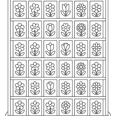 Display Of 100 Spring Flower Seeds Arranged In Groups Of Ten