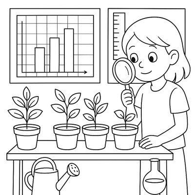 A Classroom Garden Science Experiment With Measurement Charts