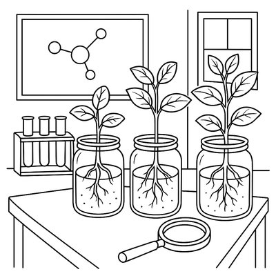 Classroom Science Experiment Growing Bean Sprouts In Jars