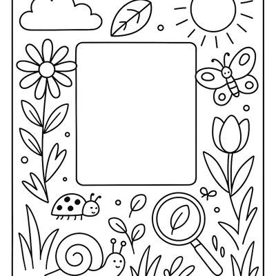 Spring Science Observation Journal Cover Page