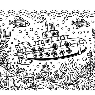 A Submarine Underwater