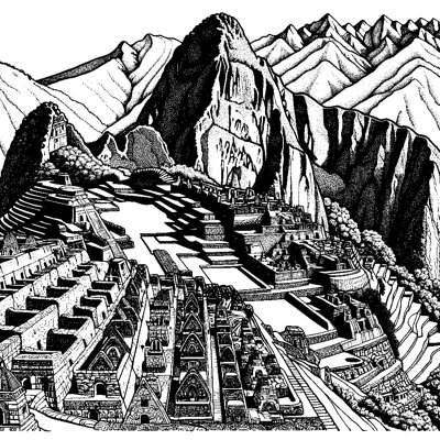 Machu Picchu Ruins On A Mountaintop